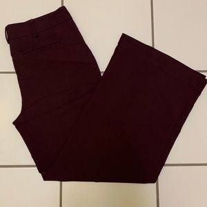 Wine color Wide leg trousers!!